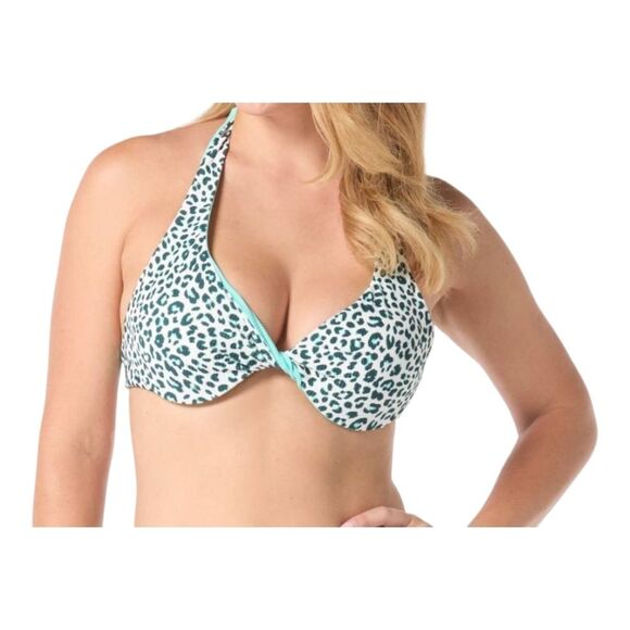 Coco Reef Verso Reversible Bra-Sized Twist-Front Bikini Top Womens Size 36D/38DD - Picture 1 of 10